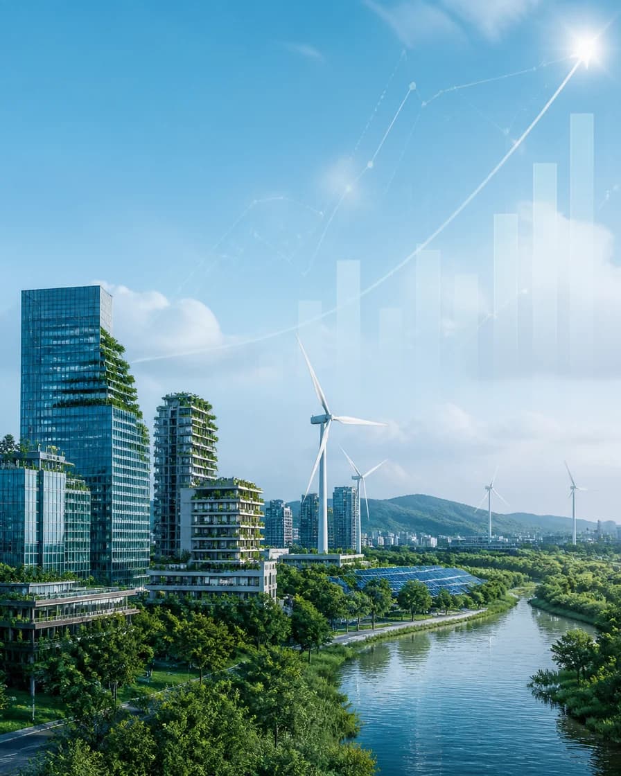 Minh họa dòng vốn tài chính khí hậu và phát triển bền vững