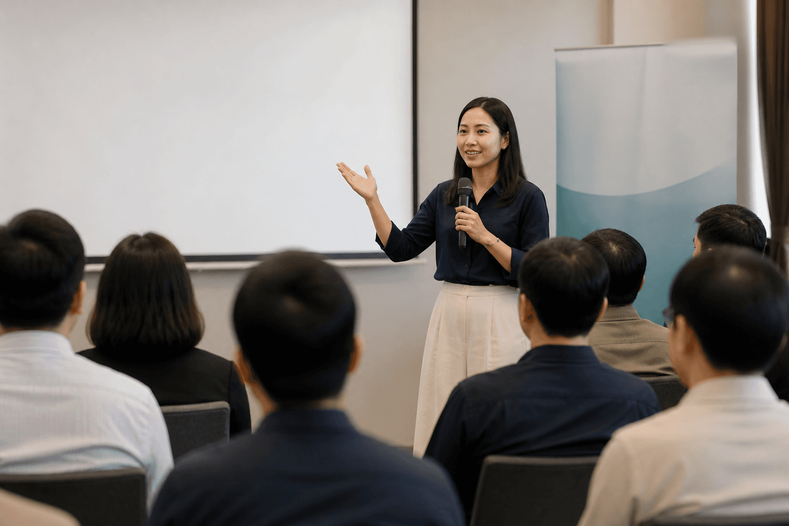 Giảng viên chia sẻ trong chương trình phát triển năng lực dành cho người đi làm
